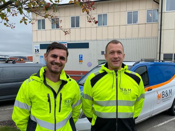 Fredi och Robert, två erfarna målare i Göteborg