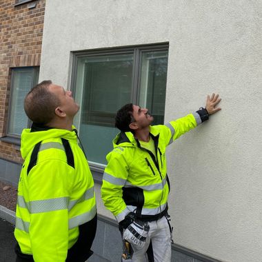 Fredi och Robert, två erfarna målare i Göteborg